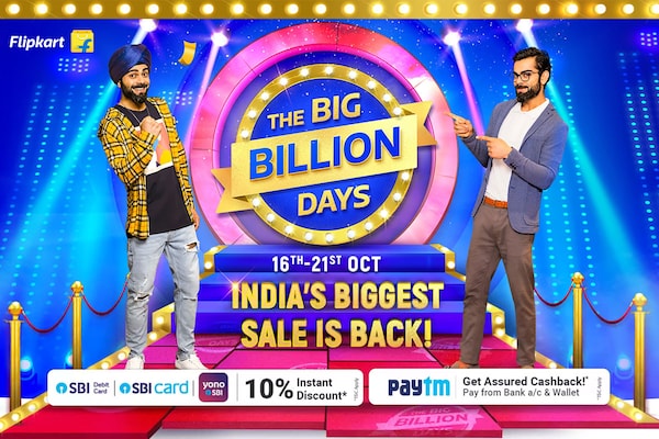 Flipkart Big Billion Days 2020 Sale: Best Offers & Deals Up to 80% OFF & 10% Instant Discount Flipkart Big Billion Days 2020 Sale: Best Offers & Deals Up to 80% OFF & 10% Instant Discount
