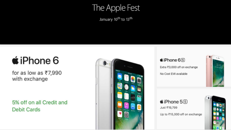 Flipkart Apple Fest: Best Deals You Can Get on iPhone 7, iPhone 6s, Apple Accessories, and More