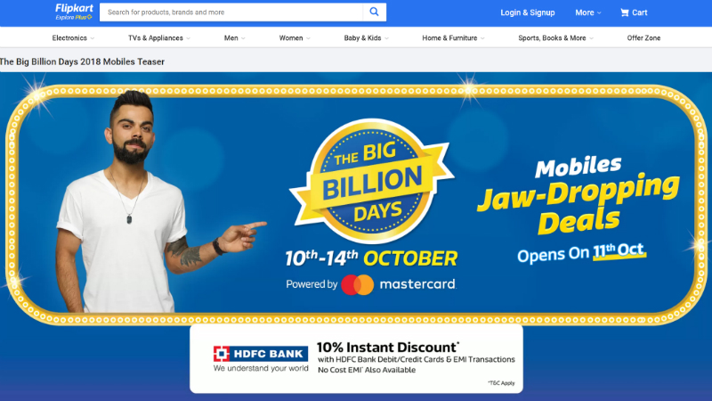 Flipkart Big Billion Days Sale: Nokia 5.1 Plus, Nokia 6.1 Plus, Xiaomi Mi Mix 2, Samsung Galaxy S8 Discounts, and More Offers Revealed