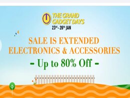 Flipkart Grand Gadget Days Sale Is Now Live With Deals, Discounts on Smartwatches, Earphones, Cameras Flipkart Grand Gadget Days Sale Is Now Live With Deals, Discounts on Smartwatches, Earphones, Cameras