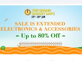 Flipkart Grand Gadget Days Sale Is Now Live With Deals, Discounts on Smartwatches, Earphones, Cameras
