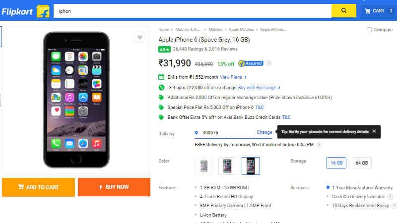 Flipkart's iPhone 6 Exchange Offer: How to Get the Apple Smartphone at Rs. 9,990