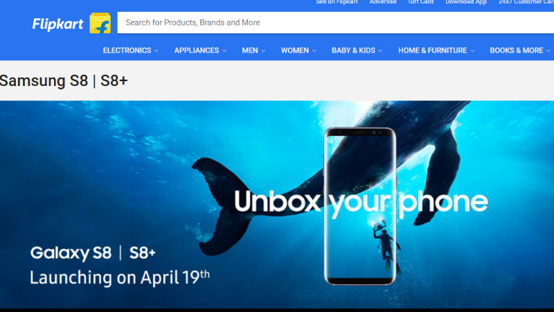 Samsung Galaxy S8, Galaxy S8+ Availability Teased by Flipkart