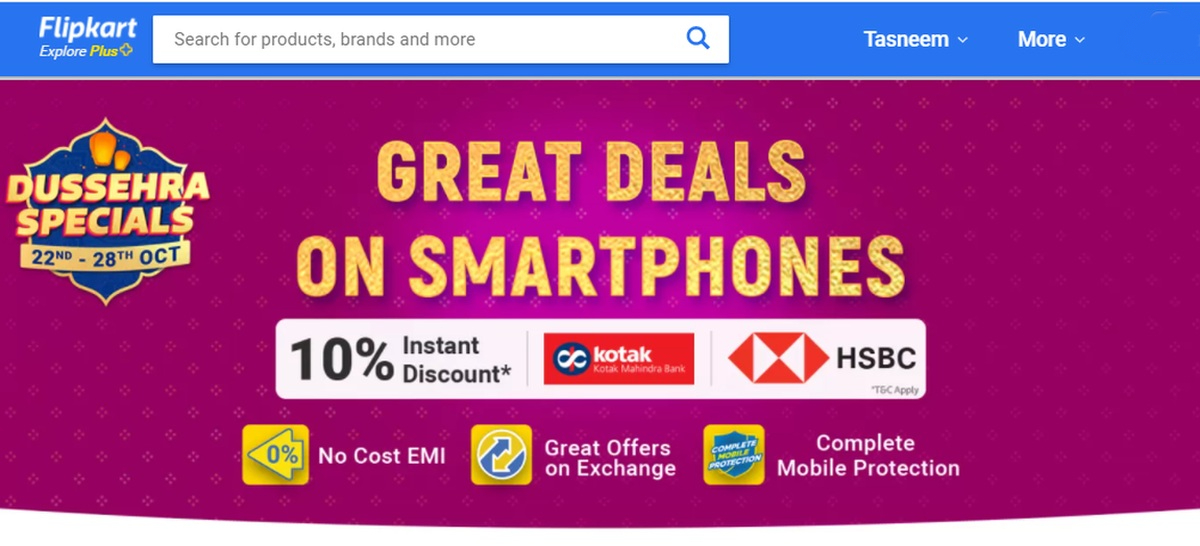 Flipkart Dussehra Specials Sale Begins: Price Cut on iPhone 11 Pro, Realme C3, Poco M2, More