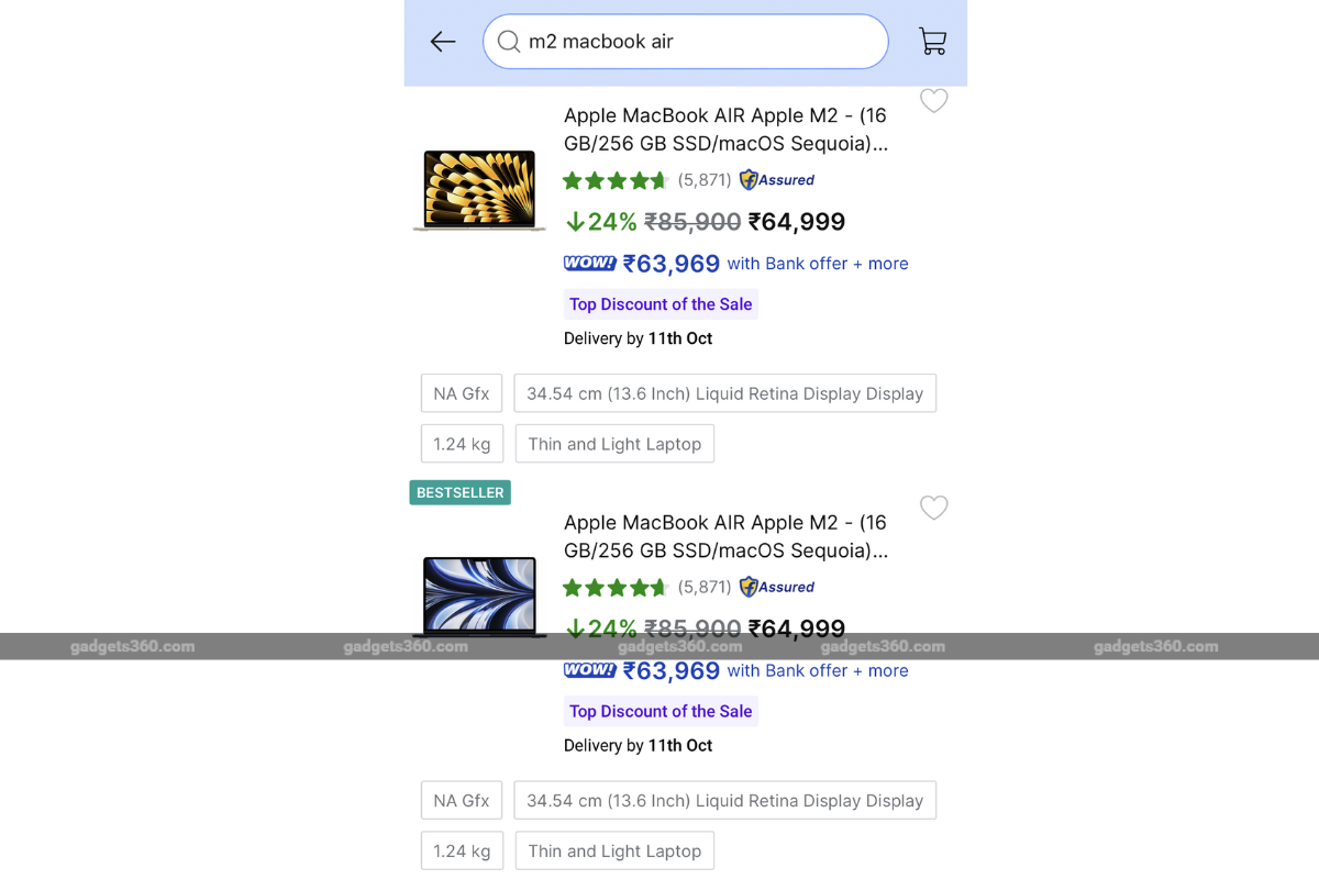 flipkart sale macbook air m2 inline Flipkart Sale