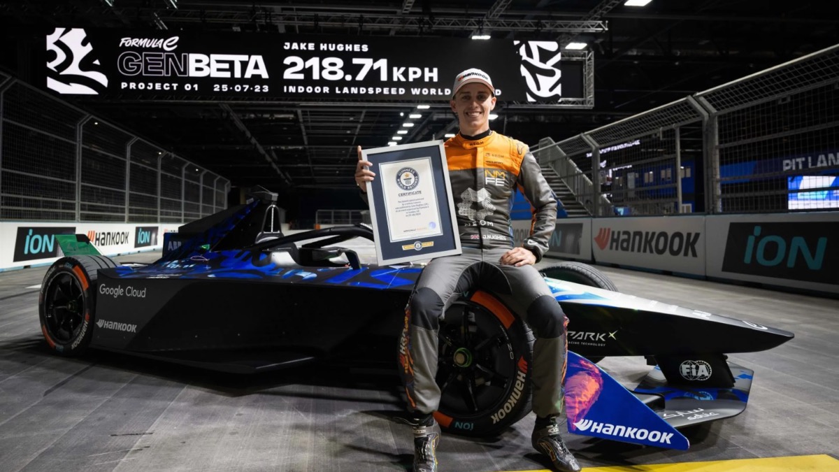 Formula E Gen3 Race Car Breaks Indoor Land Speed World Record