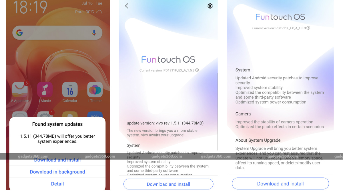 Vivo Z1 Pro Starts Receiving New Software Update in India With Camera Improvements, Optimised Power Consumption