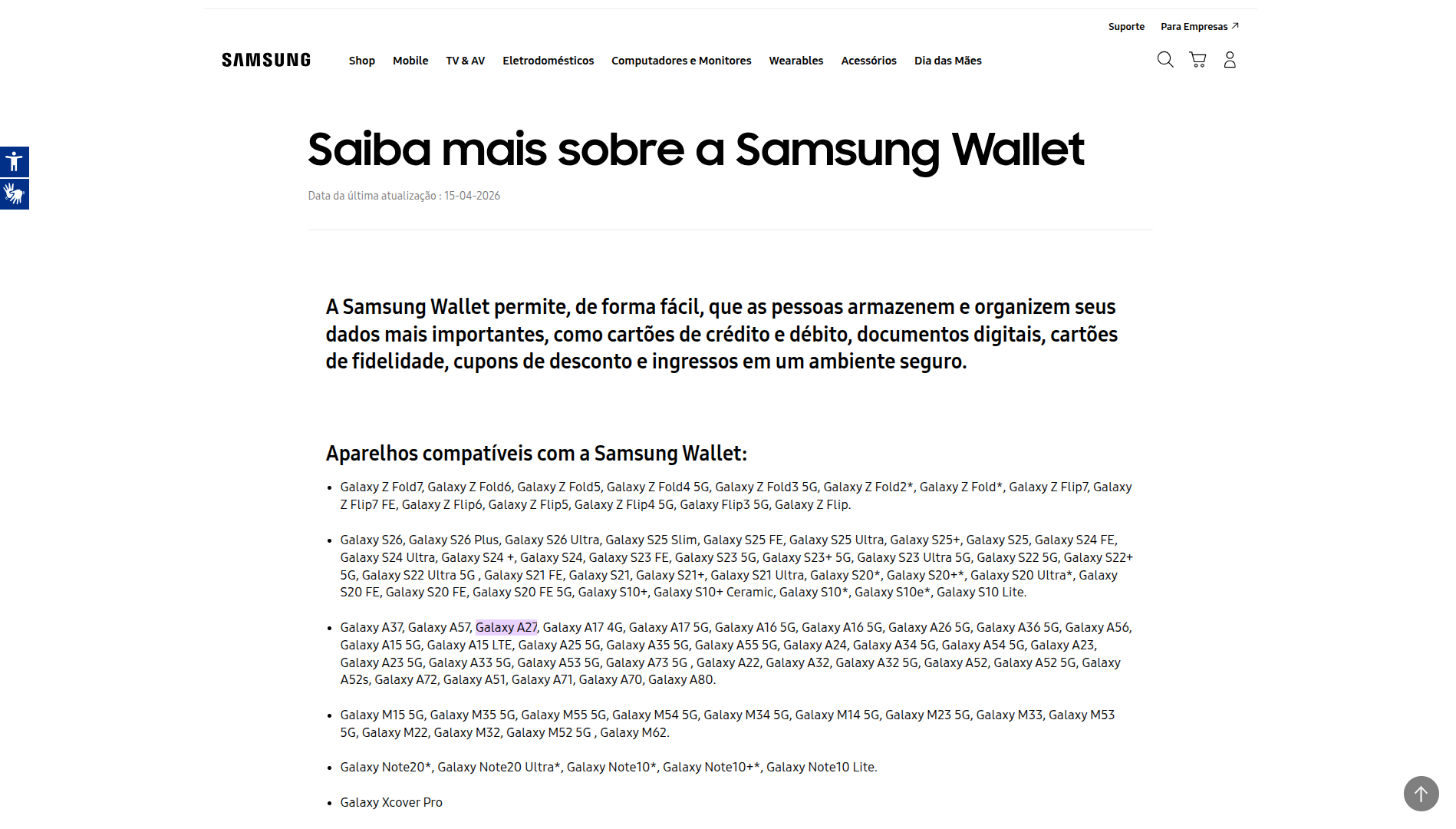 galaxy a27 samsung brazil Samsung