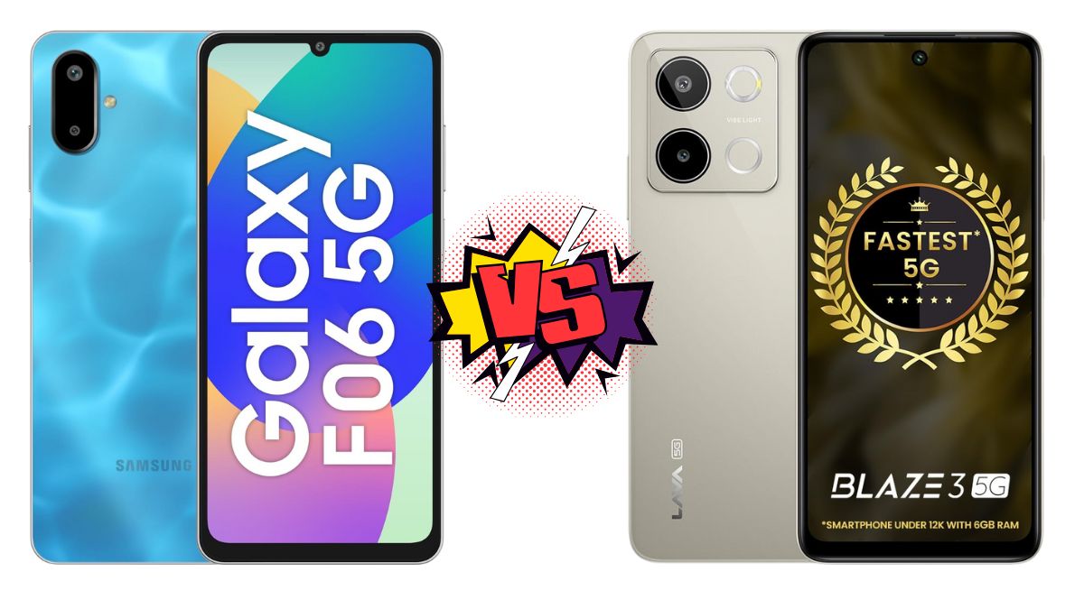 Samsung Galaxy F06 5G vs Lava Blaze 3 5G: Which is Better?