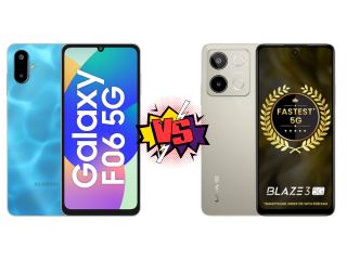 Samsung Galaxy F06 5G vs Lava Blaze 3 5G: Which is Better?