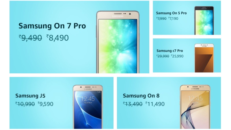 Samsung Mobiles Fest Sale on Amazon India Offers Deals on Galaxy C7 Pro and More