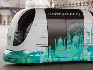 Driverless Shuttle Bus Being Tested in London