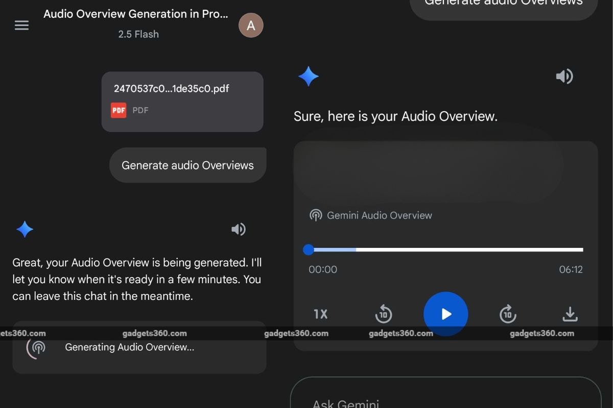 gemini audio overviews app Gemini audio overviews