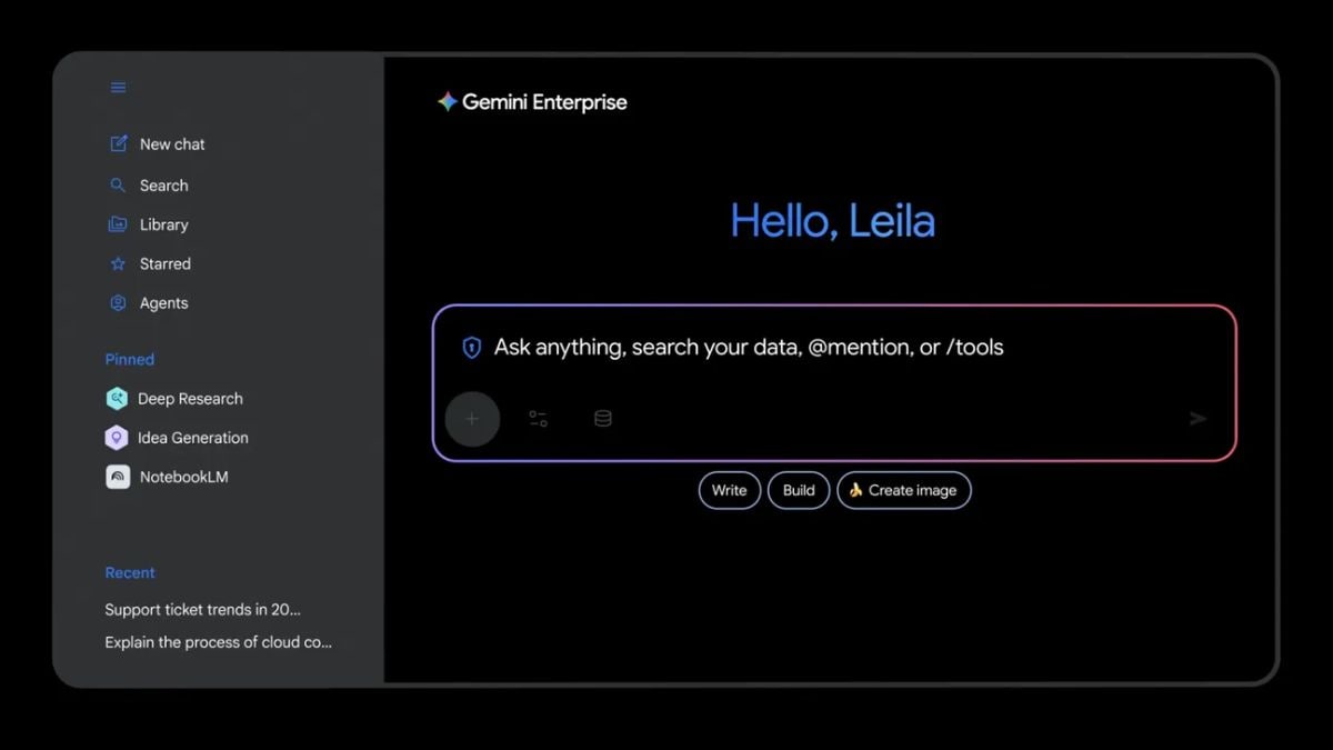 gemini enterprise interface Gemini Enterprise interface