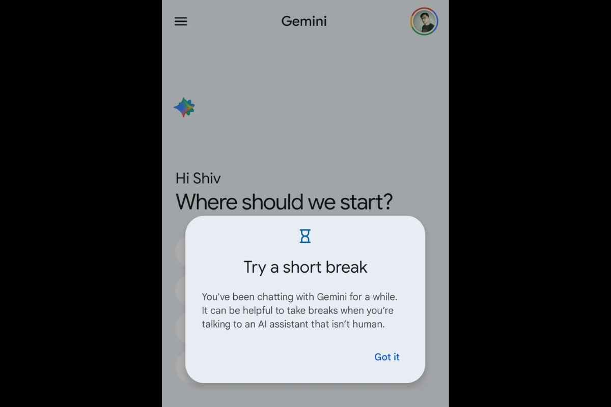 gemini short break reminder android authority Gemini short break reminder