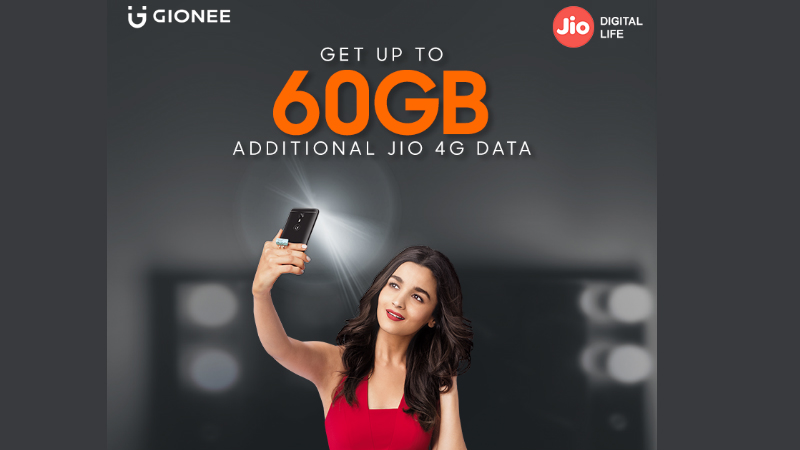Reliance Jio Free Data, Paytm Cashback Offers With Select Gionee Smartphones