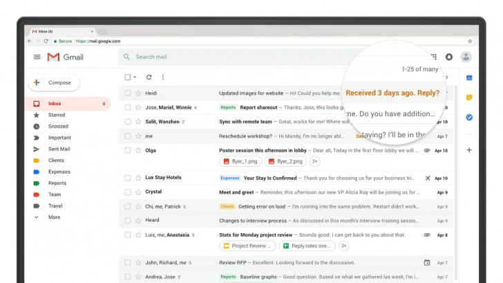 Gmail Rolls Out Nudge Feature, Reminding You to Respond to Emails