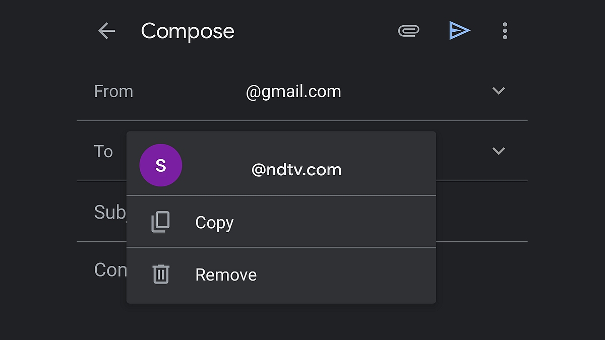 Gmail for Android Gets New Button That Makes It Easier to Copy and Paste Email Addresses
