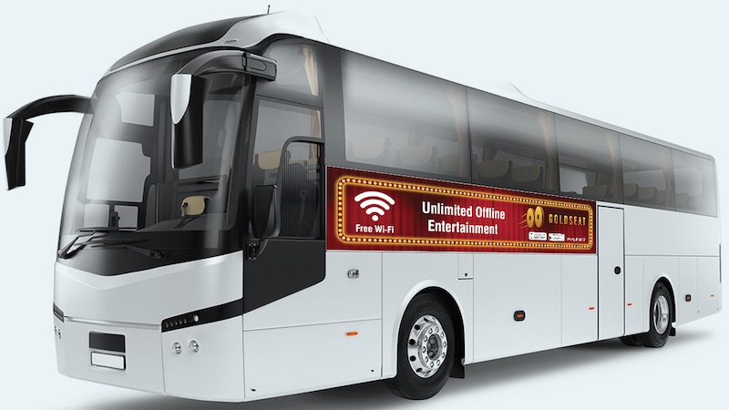 GoldSeat Brings Movie Streaming to Buses, Like In-Flight Entertainment