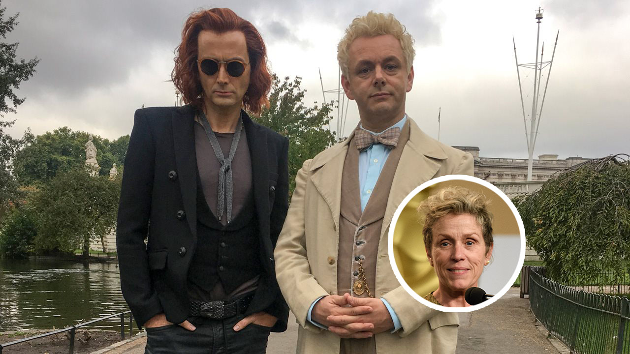 Good Omens Adds Frances McDormand as God, Reveals Behind-the-Scenes Look at San Diego Comic-Con 2018