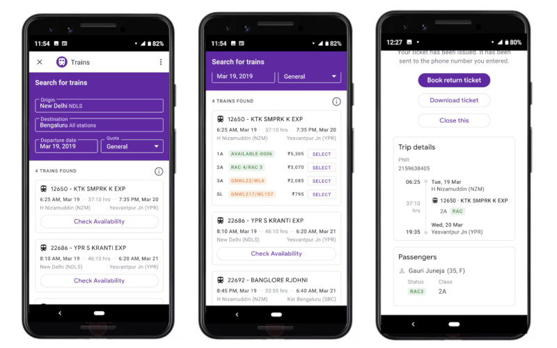 Google Pay Now Allows Train Ticket Bookings in India, Available on Both Android and iOS