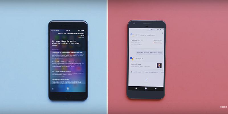 Google Assistant vs Apple's Siri: The Voice-Based Virtual Assistants Face Off on Video