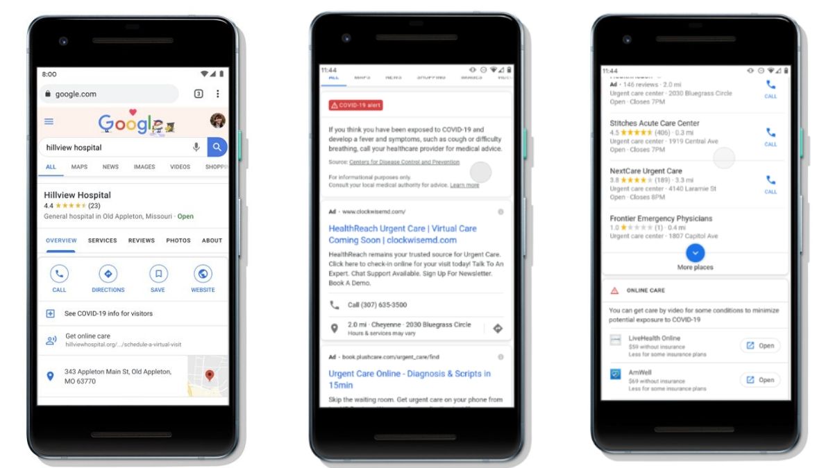 Google to Add New Search, Maps Features to Help Find Virtual Healthcare Options in the US