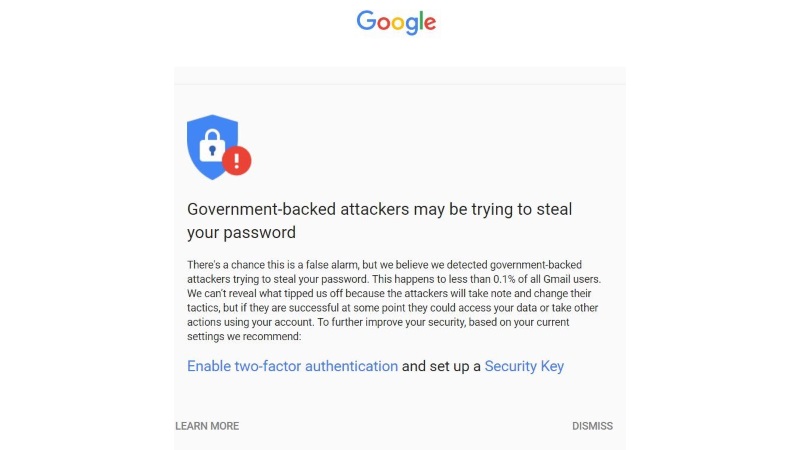 Google Warning Journalists, Professors About State-Sponsored Attacks on Their Accounts