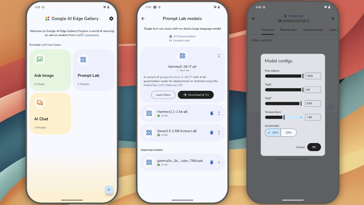 Google AI Edge Gallery App That Can Run AI Models Locally Released on Android