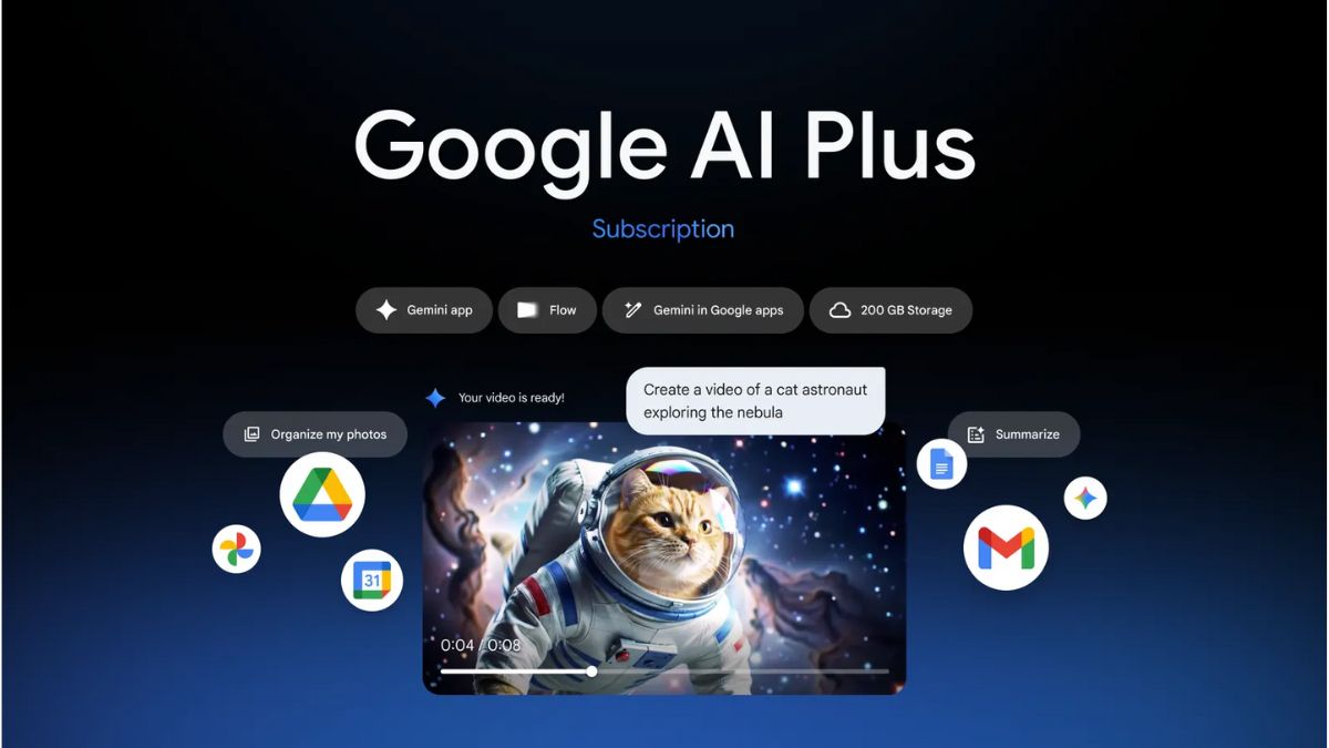 Google AI Plus Plan Launched in India With Nano Banana Pro Access, 200GB Cloud Storage