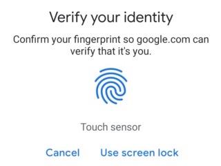 Google Begins Rollout of Local Fingerprint, PIN-Based Authentication for Web Services on Android Phones