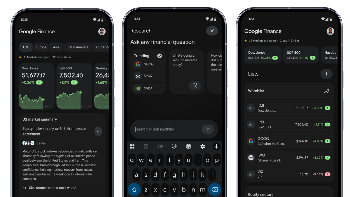 Google Finance App for Android Announced With AI Portfolio Tools, Real-Time Market Updates
