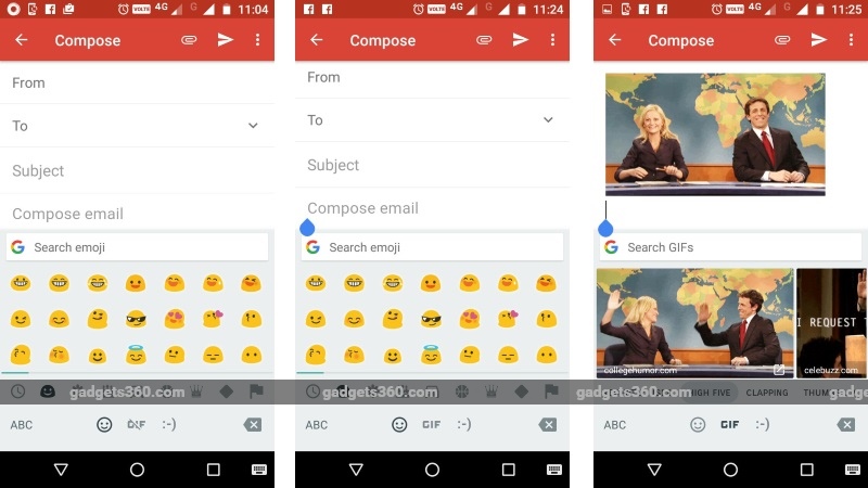 Gmail for Android Now Features Gboard Keyboard GIF Support