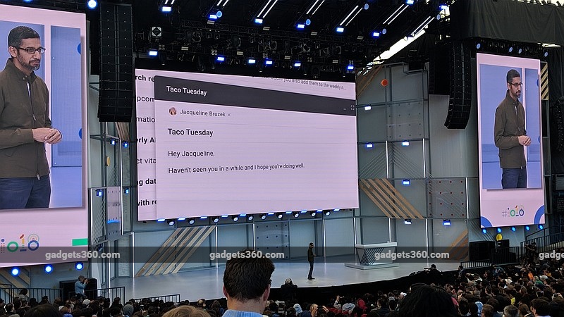 Google I/O 2018: Gmail to Get Smart Compose, Using Machine Learning to Offer Word and Phrase Suggestions