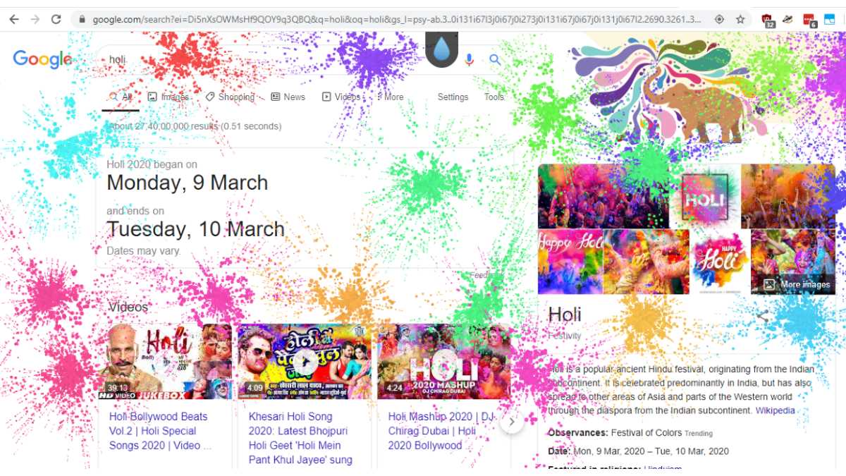 Google's Holi Surprise Lets You Splash Colour All Over Search Results