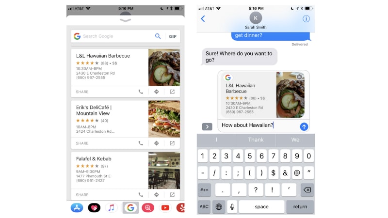 Google on iOS Gets iMessage Extension, Expanded Browser Suggestions, and Drag and Drop for iPad