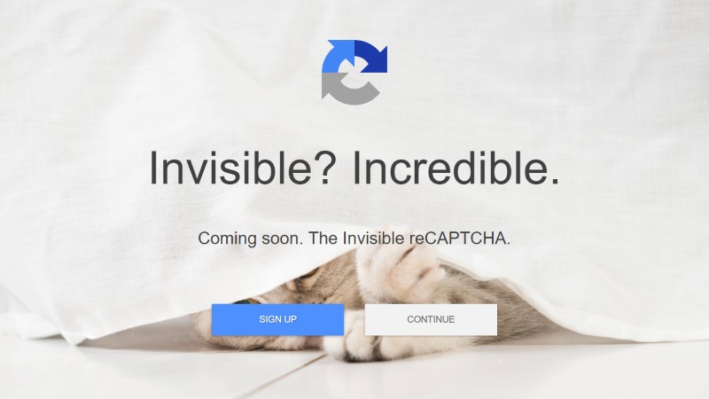 Google Teases Invisible reCAPTCHA Requiring Less Interaction to Differentiate Humans From Bots