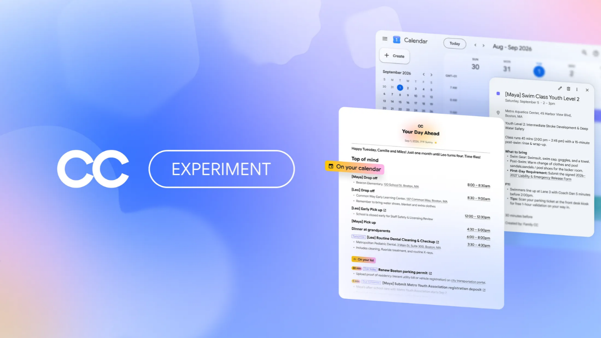 Google Labs&rsquo; CC Can Now Act as a Shared AI Agent for Up to Six Family Members: New Capabilities, Features