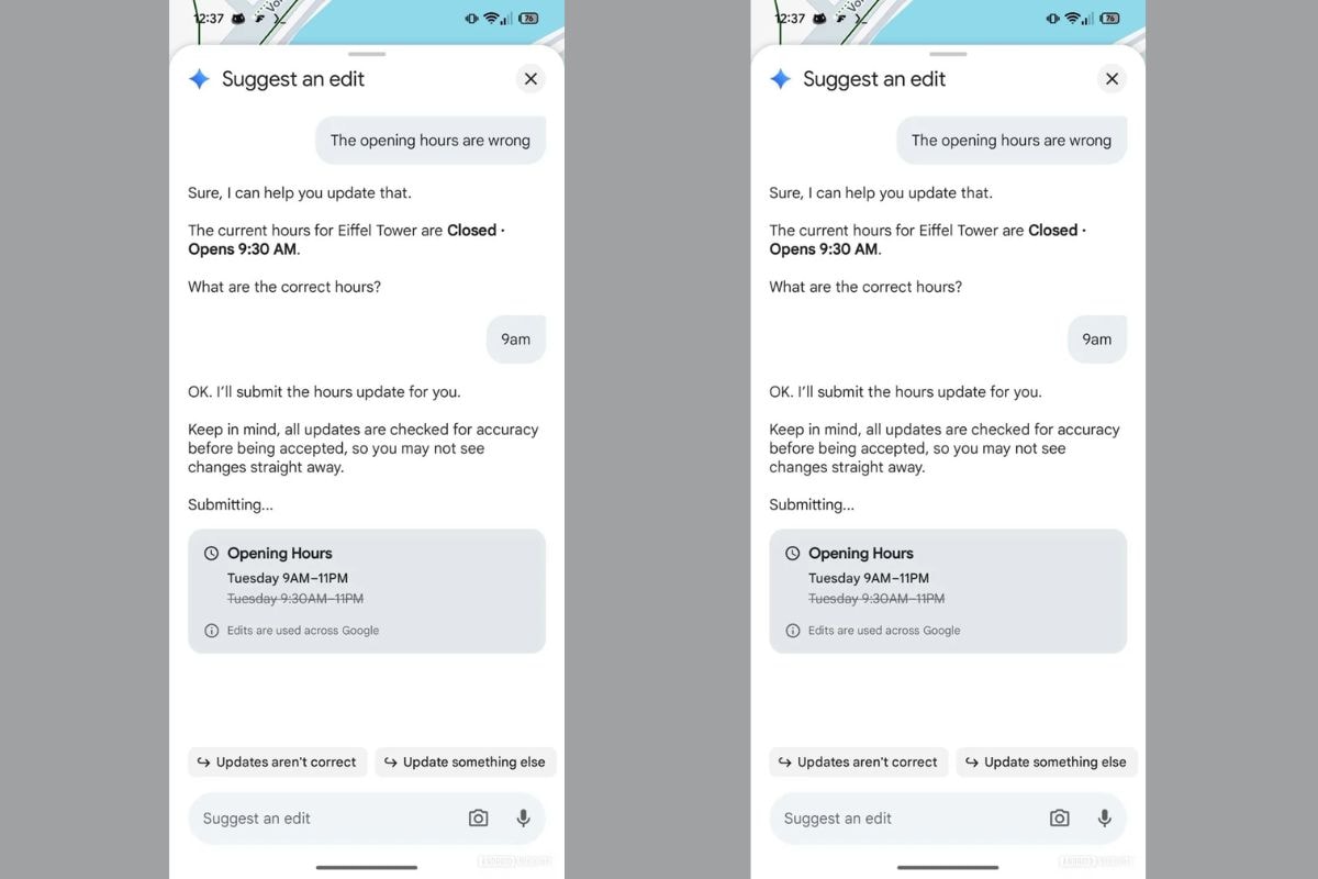google maps gemini android authority Google Maps Suggest an edit