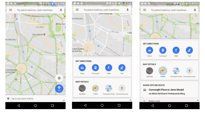 Google Maps Home Screen Redesigned for India, Gets New 'Quick Actions' Menu