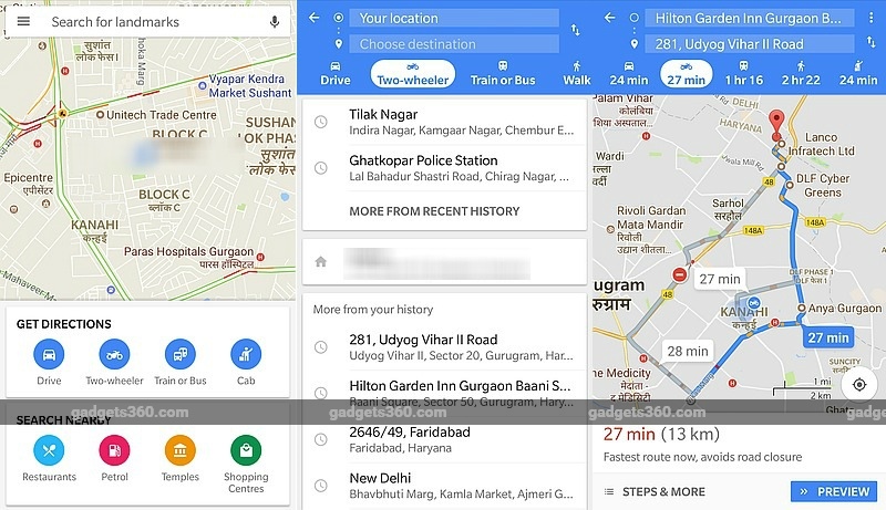 Google Maps Gets 'Two-Wheeler' Mode in India, Sees 2x User Growth in the Country