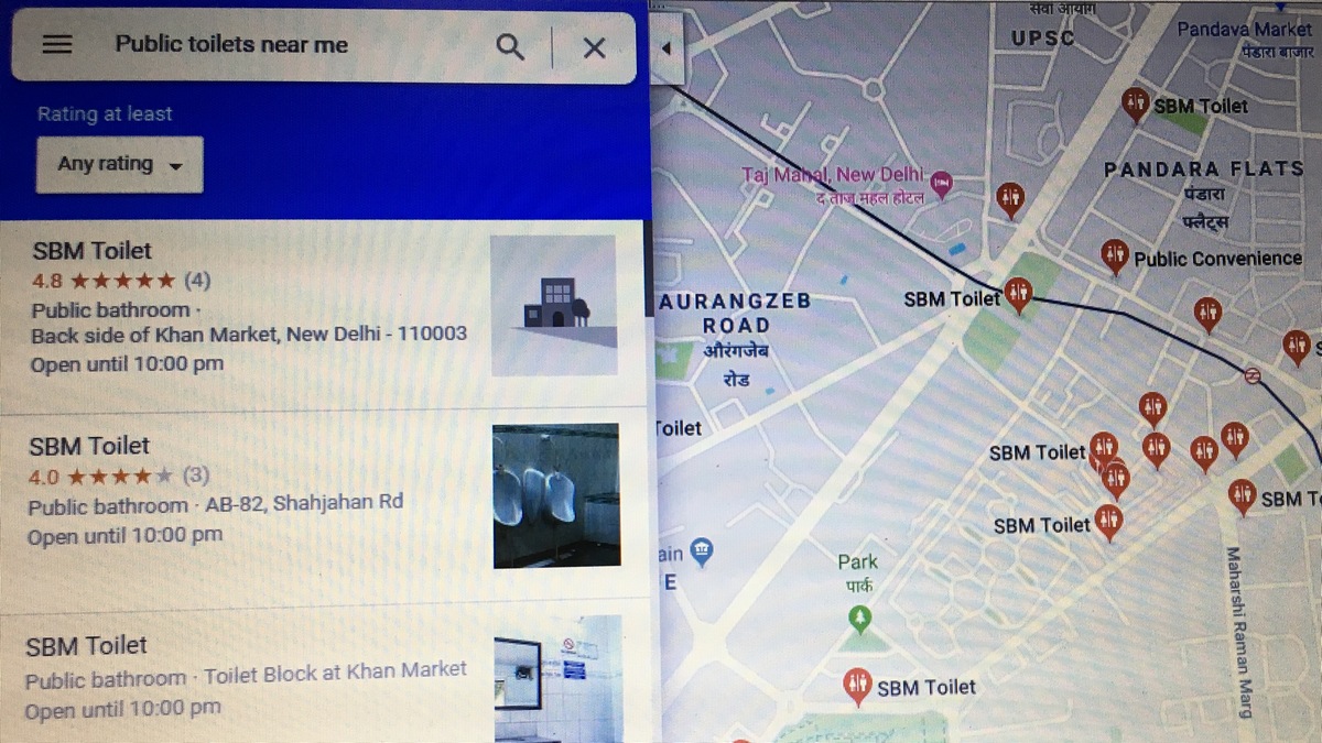 Google Maps Adds Over 45,000 Toilets in Indian Government’s 'Loo Review' Campaign