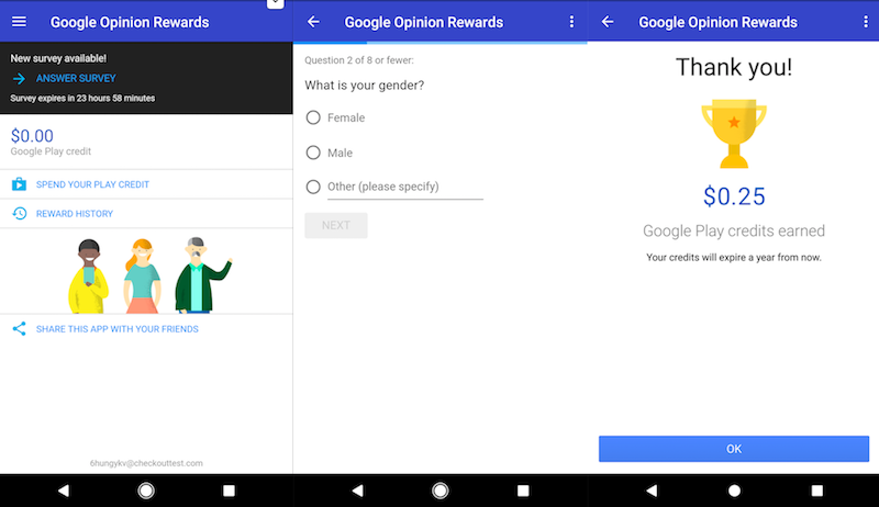 Google Opinion Rewards App That Pays for Surveys Is Now Available in Thailand