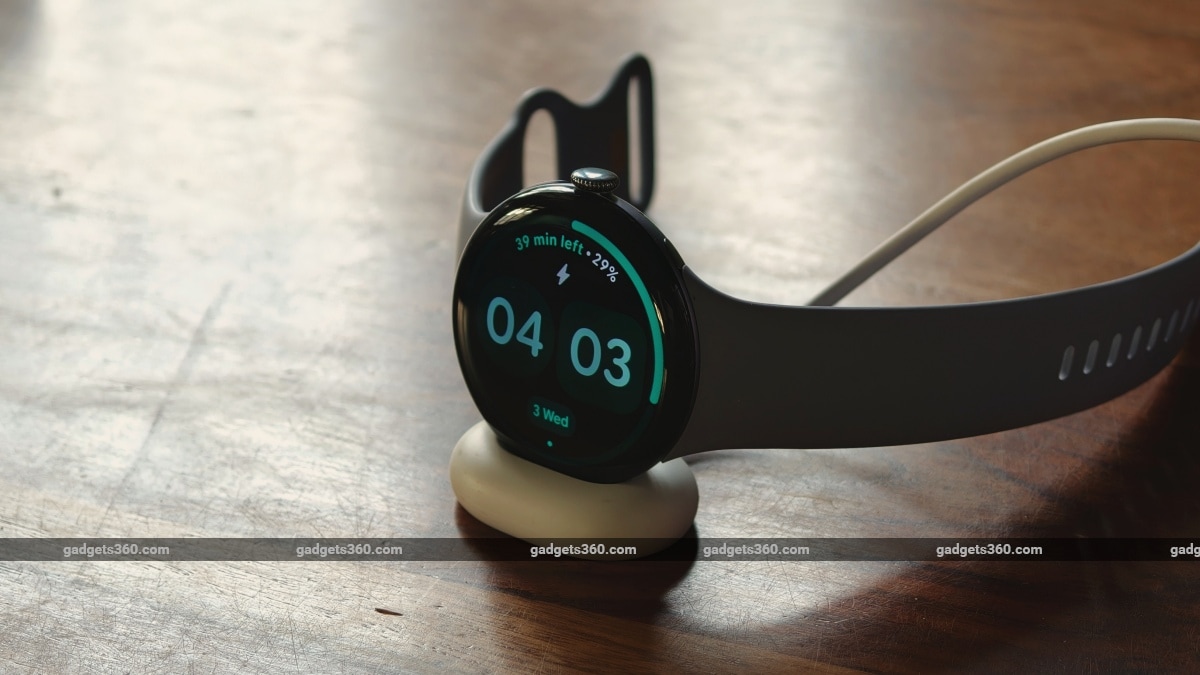 google pixel watch 4 battery charging gadgets 360 GooglePixelWatch4  Google