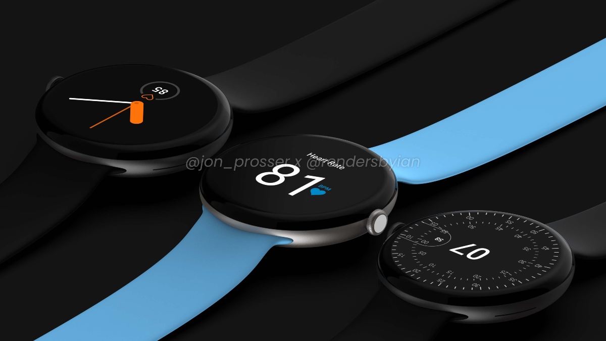 Google Pixel Watch Leaked Renders Suggest Circular Dial, Tipped to Launch in October