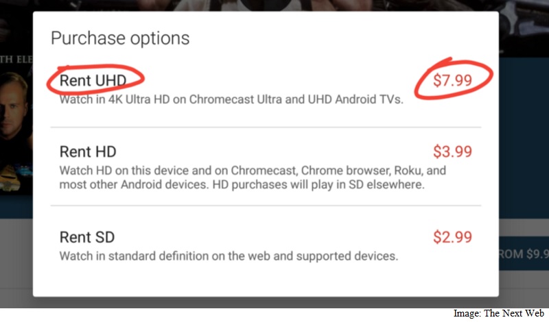 Google Play Starts Testing 4K UHD Movie Purchase and Rental Options
