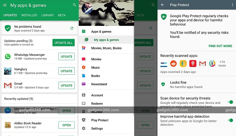 Google Play Protect Feature Now Showing Prominently in the Play Store