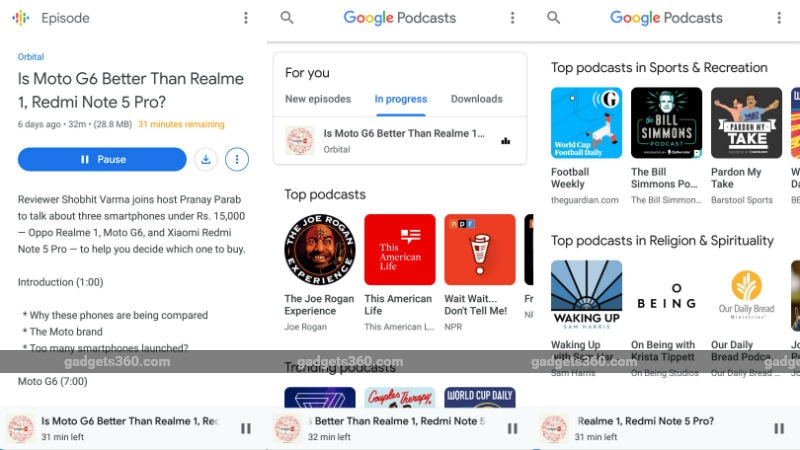 Google Podcasts App for Android With AI-Based Personalised Recommendations Launched Google Podcasts App for Android With AI-Based Personalised Recommendations Launched
