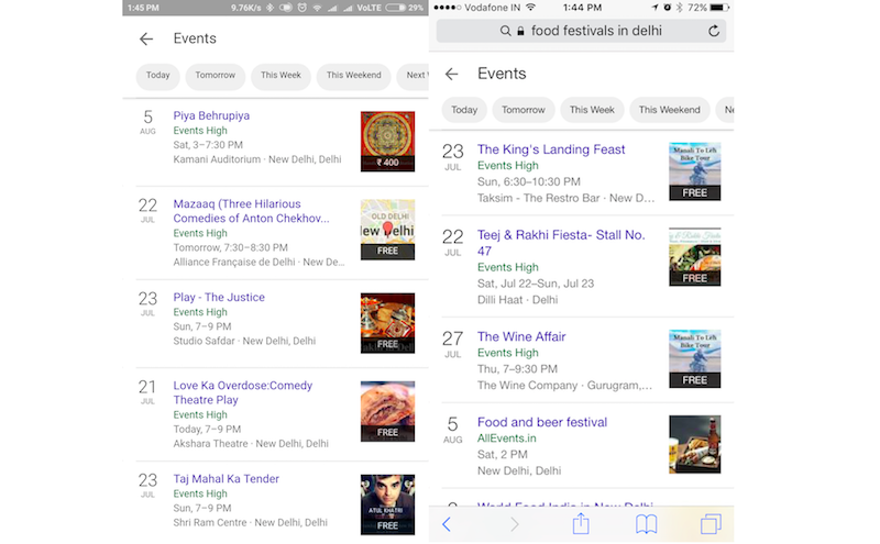 Google Search in India Now Lets You Find Popular Events in Your City