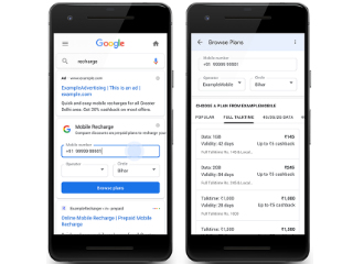 Google Search Mobile Recharge Service Launched in India: Lets You Find, Compare, and Recharge via Mobile Search